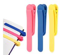 JYNXOR 3 Pcs Segnalibro Automatico, Clip Per Segnalibri, Segnalibri Segna Pagine In Silicone, Accessori Libri Da Lettura, Segna Libro Automatico, Colorati Segnalibri Di Pagina, Segnalibri Per Bambini