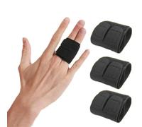 JYNXOR 3 Pezzi Stecche dita regolabili - Supporto Dito, protettore Sostegno dita Mano Tutore Dito Protezione Mignolo Mano Destra Tutore Dita Respirabile Assistente Sportivo Lesioni Sportive, nero
