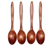 JYNXOR 4 pezzi set cucchiaio legno, 14cm mestoli legno, Cucchiaio per miele, Accessori cucina multifunzionale,