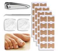 JYNXOR 66 Pezzi Set correttore per unghie incarnite - Strisce raddrizzanti per unghie incarnite senza dolore con sollevatore per unghie incarnite piedi - Strumenti per unghie incarnite facili da usare
