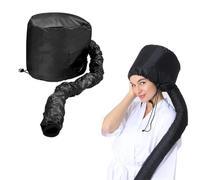 JYNXOR Casco Asciugacapelli, Caschi per Asciugatura,Bonnet Casco per Asciugacapelli con Elastico per Attacco Phon,Casco Riscaldata Per La Profondo Cura Dei Capelli,per Asciugatura Capelli Ricci(Nero)