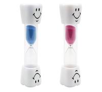 JYNXOR Clessidra Timer 3 Minuti per Bambini - Sabbia con Smile, Educativo per Spazzolamento dei Denti, Gioco e Uso Quotidiano