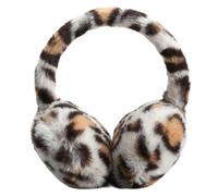JynxtoyZeal Paraorecchie in Peluche, Leopardo Plush Earmuffs,Caldo Pieghevole Morbido Peluche Paraorecchie, Peluche Esterno di Inverno dei Plush Earmuffs
