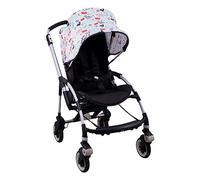 JYOKO KIDS Cappottina per Passeggino e Carrozzina compatibile con Bugaboo Bee 3, Bee 5, Bee Plus Realizzata in Tessuto di Cotone Elastico, Morbido e traspirante (Dino Party)