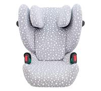 JYOKO KIDS Copertina in Cotone per seggiolino auto compatibile con Cybex Solution G I-size (White Star)