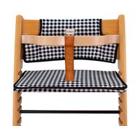 JYOKO KIDS Cuscino Compatibile con stokke tripp trapp, Copriseduta e Coprischienale in Cotone (VICHY)