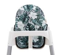 JYOKO KIDS Cuscino per il seggiolone compatibile con Ikea antilop, 100% Cotone, 100% Cotone (Zebra)