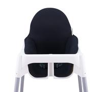 JYOKO KIDS Cuscino per il seggiolone compatibile con Ikea antilop, 100% Cotone (BLACK SERIES)
