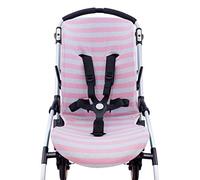 JYOKO KIDS Fodera per Passeggino e Carrozzina compatibile con Bugaboo Bee 3, Bee 5, Bee Plus Realizzata in Tessuto di Cotone Elastico, Morbido e traspirante (Pink Island)