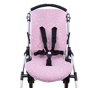 JYOKO KIDS Fodera per Passeggino e Carrozzina compatibile con Bugaboo Bee 3, Bee 5, Bee Plus Realizzata in Tessuto di Cotone Elastico, Morbido e traspirante (Pink Sparkles)