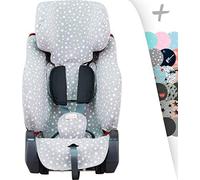 JYOKO KIDS Fodera per Seggiolino auto Compatibile con Klippan Triofix, Century, Maxi (White Star, KLIPPAN TRIOFIX Y MAXI)