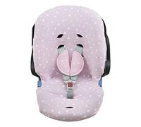 JYOKO Kids Fodera per seggiolino Auto in Cotone Compatibile con Cybex Aton Cloud-Q-M-2-4-5 (ATON 2, Pink Sparkles)