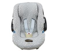 JYOKO KIDS Fodera per seggiolino auto in cotone compatibile con Cybex Aton Cloud-Q-M-2-4-5 (ATON 5, White Star)