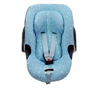 JYOKO KIDS Fodera per seggiolino auto in cotone compatibile con Cybex Aton Cloud-Q-M-2-4-5 (CLOUD Q-M, Blue Sparkles)