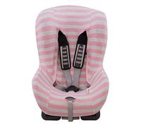 JYOKO KIDS Fodera per Seggiolino Auto Senza poggiatesta Realizzato con Cotone Extra Morbido (PINK ISLAND)