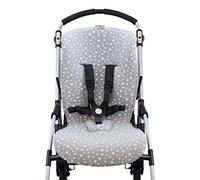 JYOKO KIDS Materassino per passeggino e carrozzina compatibile con Bee 3, Bee 5, Bee Plus, realizzato in tessuto di cotone + schiuma e tecnica traspirante (White Star)