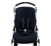 JYOKO KIDS Materassino per passeggino e carrozzina compatibile con Bee 3, Bee 5, Bee Plus, realizzato in tessuto di cotone + schiuma e tecnica traspirante (Black Series)