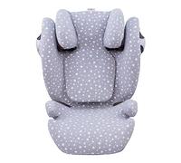 JYOKO KIDS Rivestimento per seggiolino auto in cotone compatibile con Cybex Solution M e Pallas B - Fix (White Star)