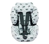 JYOKO KIDS Rivestimento per seggiolino auto in cotone compatibile con Recaro Zero e Recaro Optiafix (Raccoon)