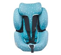 JYOKO KIDS Rivestimento per seggiolino auto in cotone compatibile con Recaro Zero e Recaro Optiafix (Blue Sparkles)