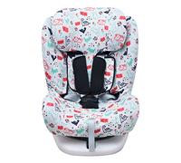 JYOKO KIDS Rivestimento per seggiolino auto in cotone compatibile con Star Ibaby, Baby Auto Fix Noe (DINO PARTY)