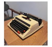 JYPIINFS Macchina da scrivere manuale vecchio stile macchina da scrivere portatile macchina da scrivere elaborazione testi, inclusa doppia bobina nastro nero rosso (B)