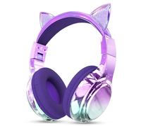 JYPS Cuffie Bluetooth Bambina, Metallico Cuffie Bambini Wireless Over Ear con Microfono Bluetooth 5.3, 74/85/94dBA Volume limitato, 40H Tempo di Riproduzione, per Musica/Scuola