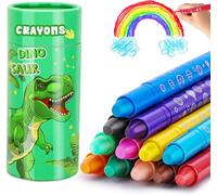 JYPS Pastelli Unicorno per Bambini, 12 Pastelli Non-Tossici Colori cera con Portamatite, Torsibile Crayons per Bebe 1 2 3 Anno, Lavabili Pennarelli Forniture Artistiche per Regalo per la Ragazza 5-12