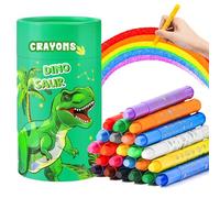 JYPS Pastelli Unicorno per Bambini, 24 Pastelli Non-Tossici Colori cera con Portamatite, Torsibile Crayons per Bebe 1 2 3 Anno, Lavabili Pennarelli Forniture Artistiche per Regalo per la Ragazza 5-12