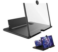 JYSNOW 14 Pollici Ingranditore Schermo Smartphone, 3D HD Lente Ingrandimento Smartphone, Pieghevole Lente D'ingrandimento, per Tutti Gli Smartphone per Guardare Video o Film (Nero)