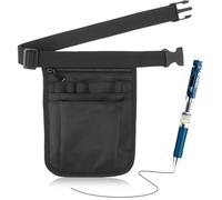 JYSNOW Organizer Infermiere, Accessori Organizer Infermiere con Calamite, Portapenne da Tasca, Spazio per Forbici Infermiere, Marsupio Piccolo, per Forbici Set Infermieristico Strumenti (Nero)