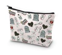 JYTAPP SSDGM True Crime Gifts Cosmetic Bag My Favorite Murder SSDGM Style Theme Zipper Pouch Bag True Crime Junkie Merch, Beige, One-size, Moda