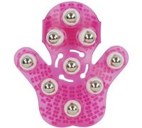 JYtop® - Set di 9 sfere in metallo per la cura del corpo manuale, massaggiatore a forma di palmo, massaggiatore per il corpo a forma di palmo, massaggiatore per il corpo, sensazione incredibile, antistress (rosa)