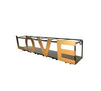 Jyuiipcz Portabottiglie da parete in metallo moderno minimalista bar calici rack per la casa creativo refrigeratore per vino (colore: #1) (#5)