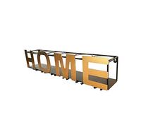 Jyuiipcz Portabottiglie da parete in metallo moderno minimalista bar calici rack per la casa creativo refrigeratore per vino (colore: #1) (#4)