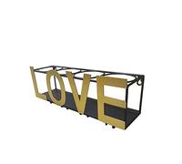 Jyuiipcz Portabottiglie da parete in metallo moderno minimalista bar calici rack per la casa creativo refrigeratore per vino (colore: #1) (#2)