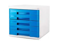 Jyuiipcz - Schedario a 4 strati cassetto in plastica desktop schedario per ufficio senza serratura scatola di archiviazione dati per ufficio armadio di grande capacità per uso domestico armadio di