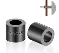 Jyvex 120 distanziatori in plastica, M4 x 7 x 8 mm, distanziatori in ABS di alta qualità, per montaggio elettronico, manicotti distanziali, funzione rondelle in plastica contro il cortocircuito