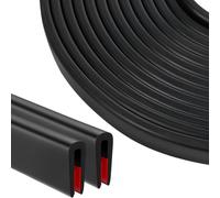 Jyvex 4m Profili in Gomma, EPDM 4mm-6mm Guarnizione a U in Gomma, Profili di Gomma Protezioni per Bordi, Porte Auto, Portello, Angoli del Tavolo