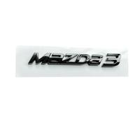 JYWLKQ Auto Emblema per Mazda 3 2019-2023, Adesivo Distintivo Lettere Logo Sticker Badge Adatto per Baule Scritta Decorazioni Accessori,A-Black