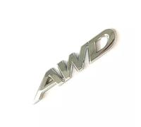 JYWLKQ Auto Emblema per Mazda CX-3 2015-2018, Adesivo Distintivo Lettere Numeri Simbolo Logo Sticker Badge Adatto per Parafango Laterale Baule Scritta Decorazioni Accessori,AWD-A-Silver