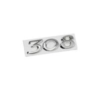 JYWLKQ Auto Emblema per Peugeot 2008 2019-2023, Adesivo Distintivo Lettere Numeri Simbolo Logo Sticker Badge Adatto per Parafango Laterale Baule Scritta Decorazioni Accessori,308-Silver