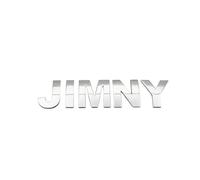 JYWLKQ Auto Emblema per Suzuki Jimny 2005-2014, Adesivo Distintivo Lettere Numeri Simbolo Logo Sticker Badge Adatto per Parafango Laterale Baule Scritta Decorazioni Accessori,Small-Silver