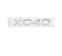 JYWLKQ Auto Emblema per Volvo C30 2006-2013, Adesivo Distintivo Lettere Numeri Simbolo Logo Sticker Badge Adatto per Parafango Laterale Baule Scritta Decorazioni Accessori,XC40-Silver