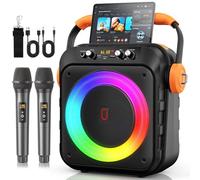 JYX Karaoke con 2 microfoni, Altoparlante Bluetooth portatile con