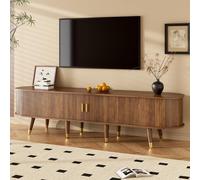JYYQ 170 cm Moderno Armadio Televisivo con 2 Cassetti,Elegante Tv Mobile a Schermo Basso,Mobile Sala Moderna con Progettazione con Porta Scorrevole,Progettazione Lineare Sul Pannello