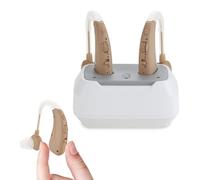 JYYRC Dispositivi audio ricaricabili per adulti e anziani con base di ricarica, 4 modalità di utilizzo,Volume regolabile,Ricarica rapida/Sound Device