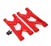 JYYTERD Accesorios coches RC per ARRMA per Gorgon 4X2 2WD per Gorgon per Monster 1/10 RC Auto Parti di Aggiornamento Braccio Inferiore Posteriore Lega Alluminio(Red)