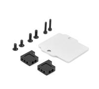 JYYTERD Accesorios coches RC per Arrma per Granite per Grom per Typhon 1/18 rc Car Parts Accessories Supporto per Ricevitore Metallo per Servosterzo