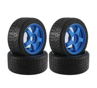 JYYTERD Accesorios coches RC per Arrma per Infraction per Felony per Limitless rc Car Part 4 Pezzi A 5 Razze 100x42mm 42/100 Pneumatico 17mm Ruota Esagonale(Blue)